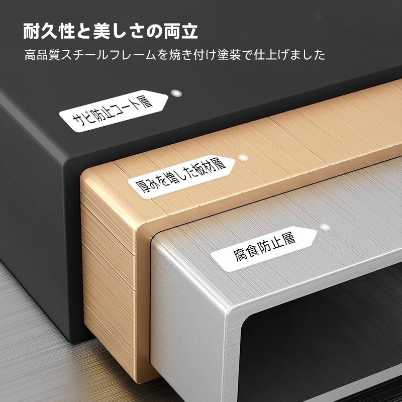 セラミック天板スチールサイドワゴン