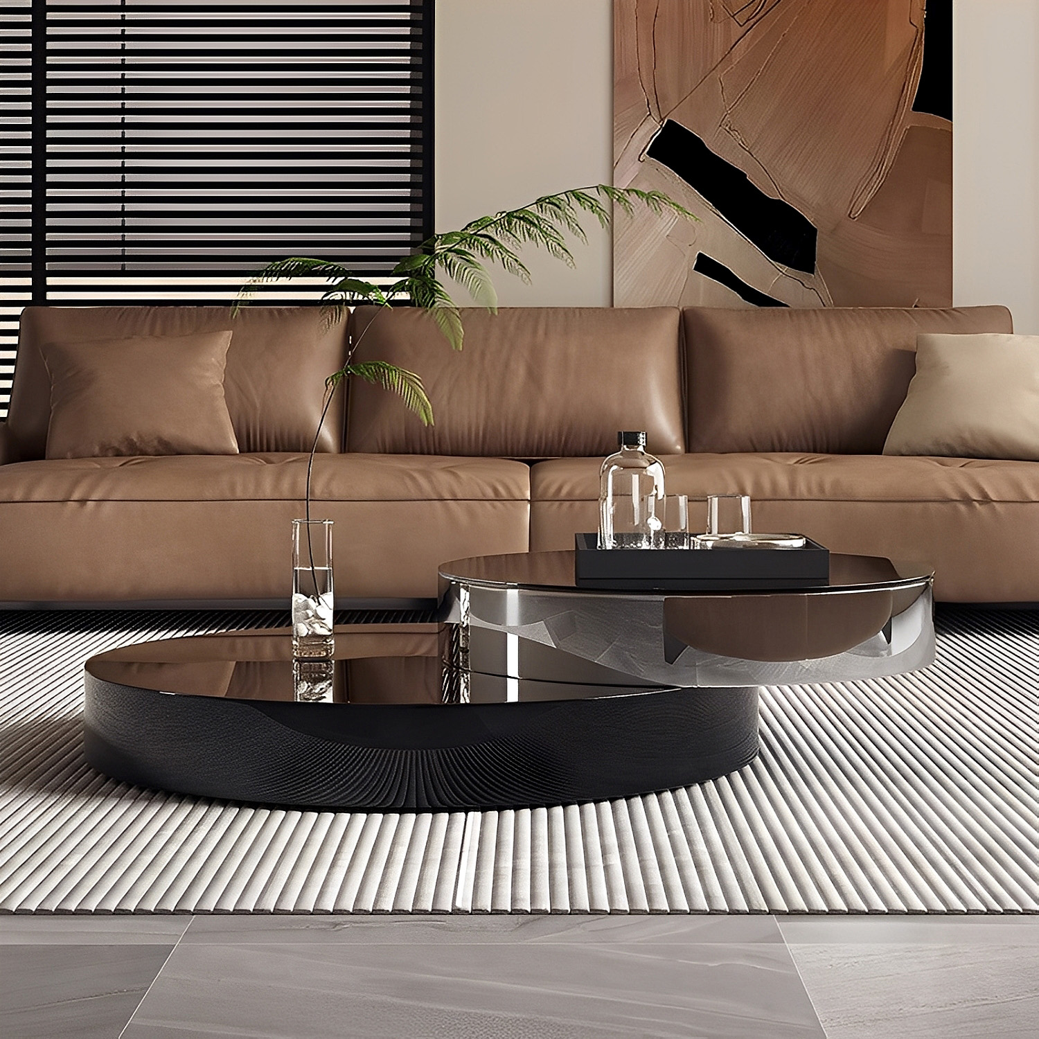 回転式2段円形テーブル | 省スペースで使いやすい回転機能付きテーブル