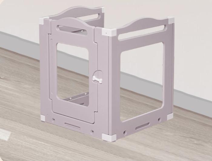 HDPE製全透明ペットサークル | 透明パネルでペットの様子を