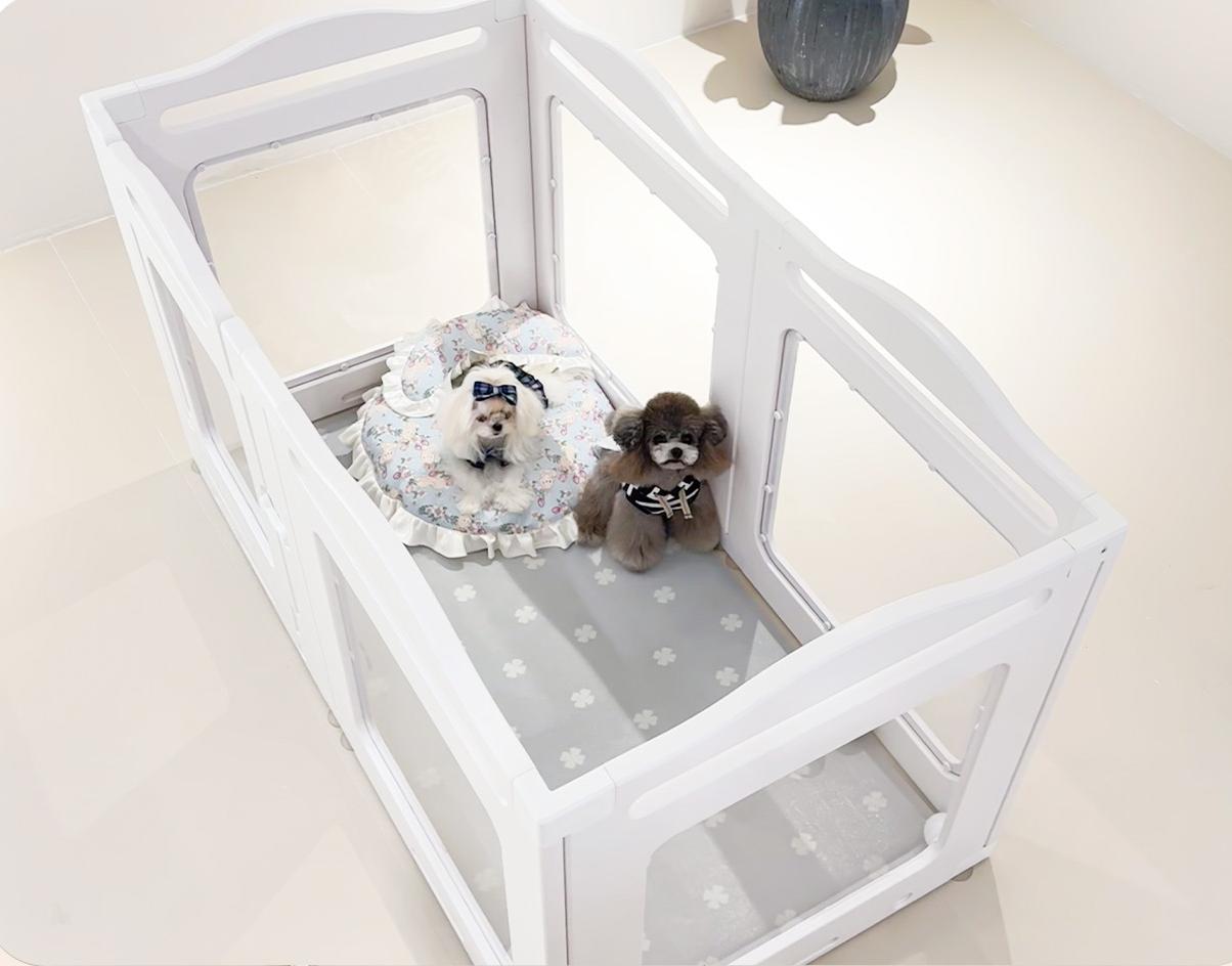 ペットサークル 126cm x 126cm 透明パネル ペットサークル 126cm x 126cm 透明パネル