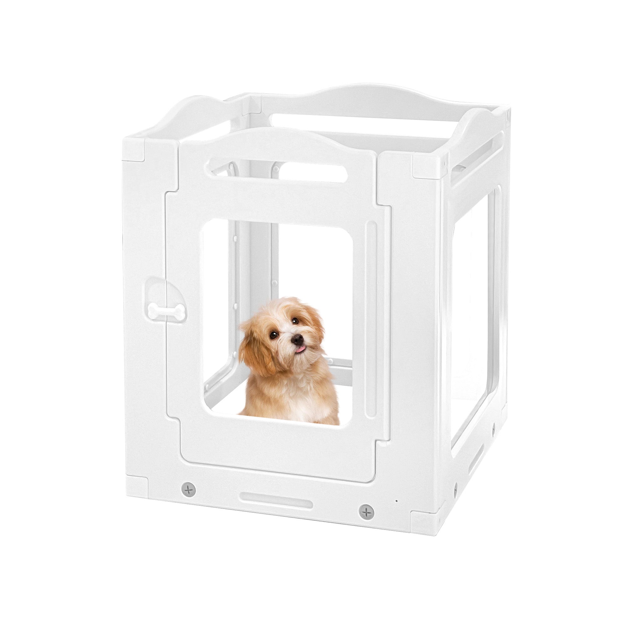くるり HDPE製全透明ペットサークル 小型 犬 サークル 小型 犬 用