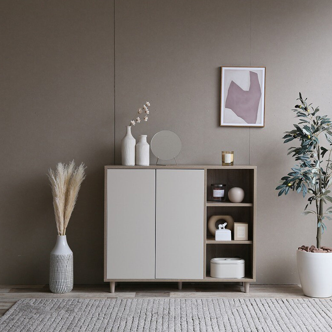 キャビネット グレー｜シックな収納で空間を演出【CAGUUU公式】