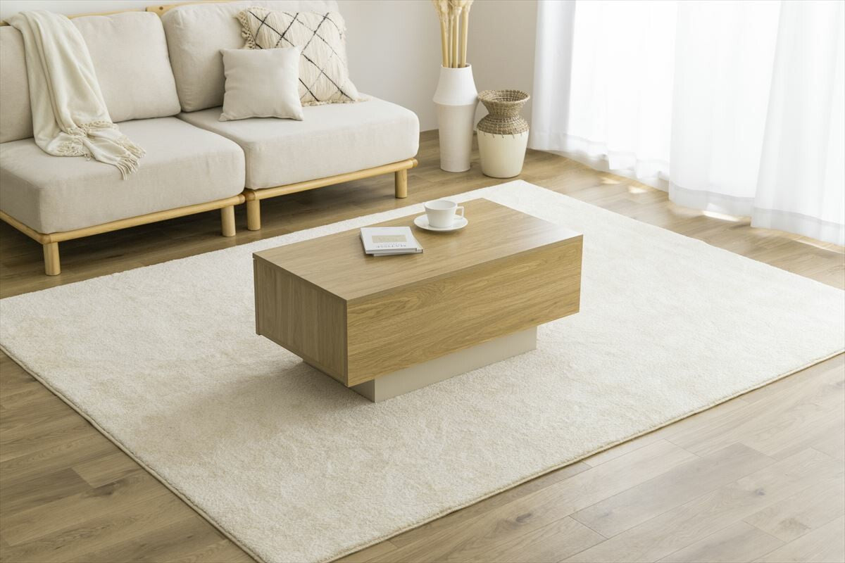 引き出し付きセンターテーブル | 収納力と移動のしやすさを両立した