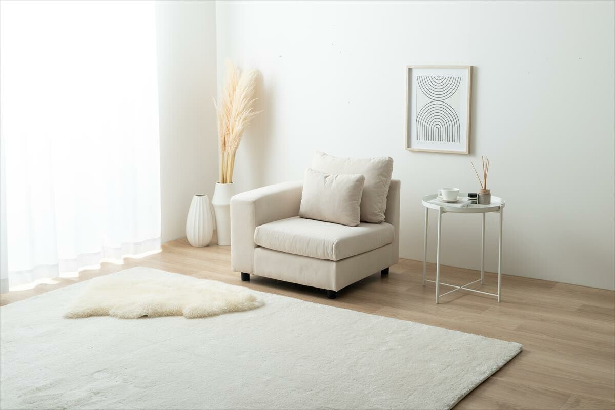 北欧ファブリックコーナーソファ | 柔らかな肌触りでリラックス感を