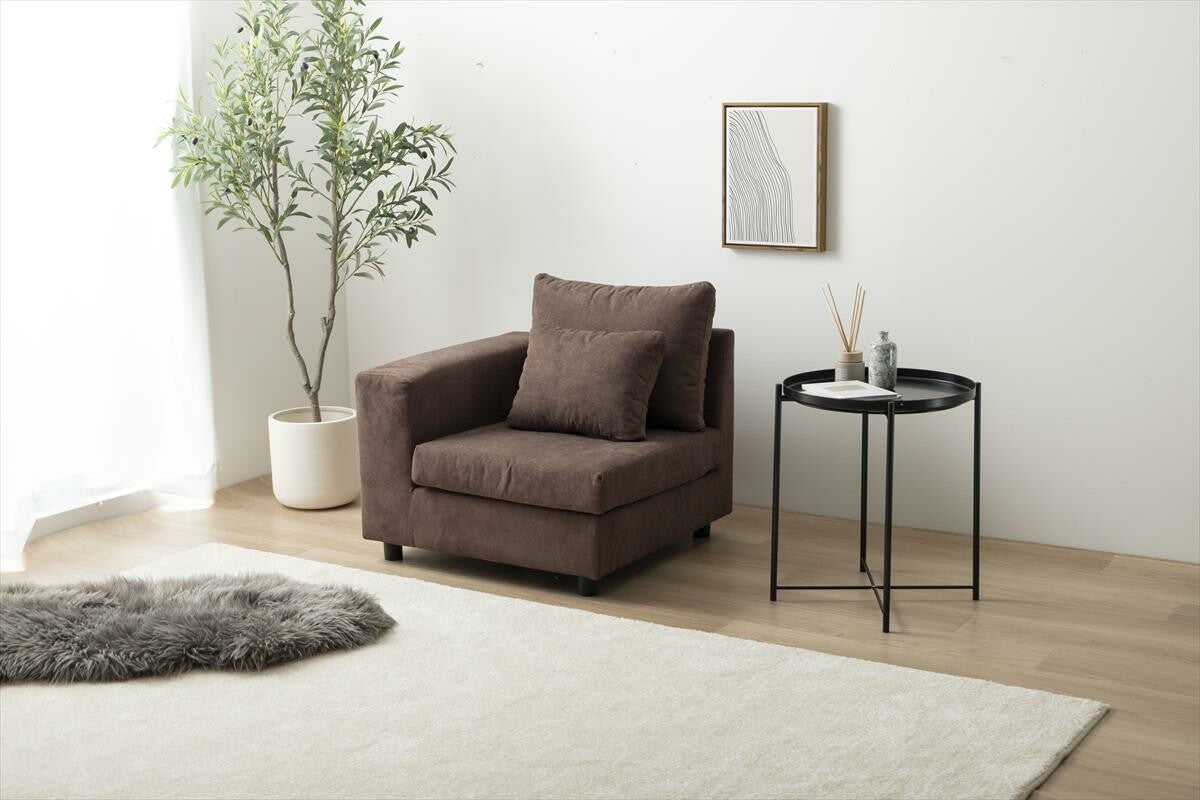 北欧ファブリックコーナーソファ | 柔らかな肌触りでリラックス感を