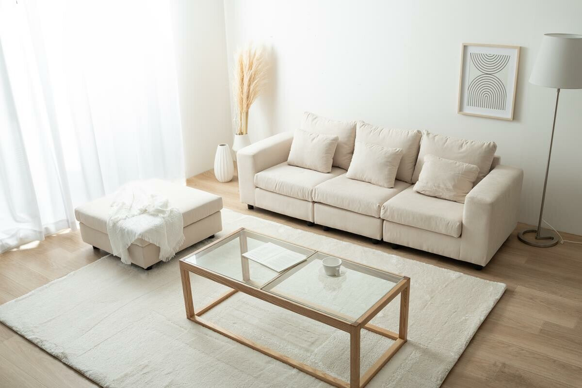 北欧ファブリックコーナーソファ – CAGUUU