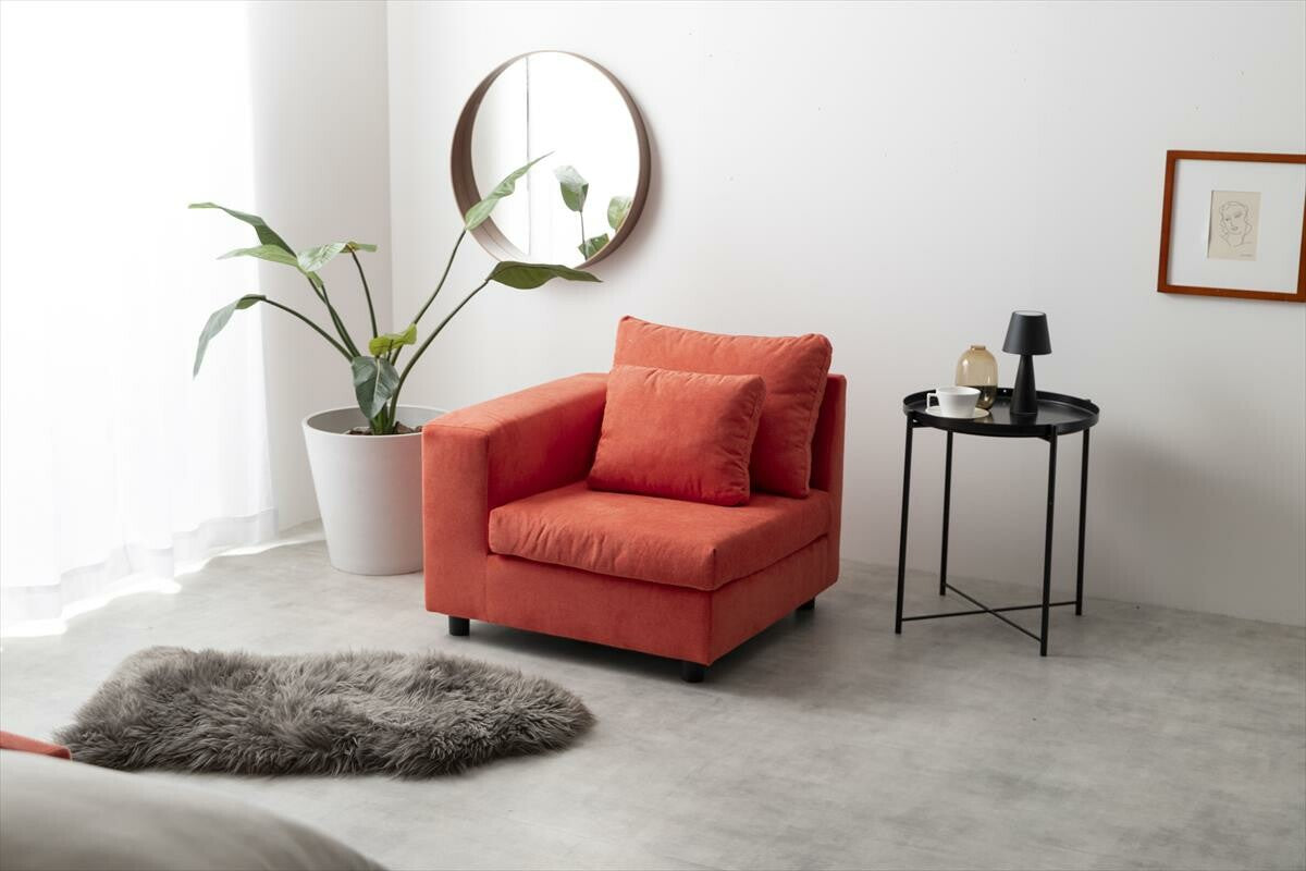 北欧ファブリックコーナーソファ | 柔らかな肌触りでリラックス感を