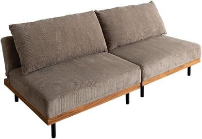 リクライニングコーデュロイソファ2点セット | 深いくつろぎを叶える