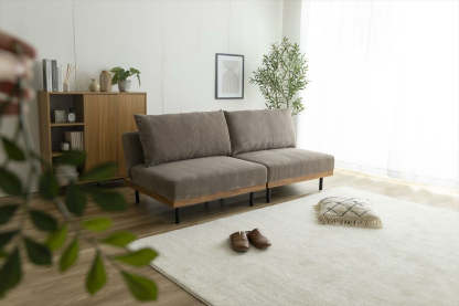 リクライニングコーデュロイソファ2点セット | 深いくつろぎを叶える