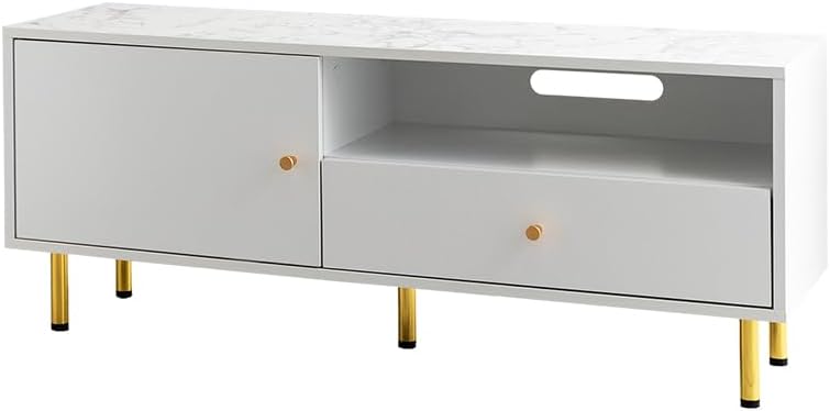 モダン大理石柄引き出し付きテレビボード – CAGUUU