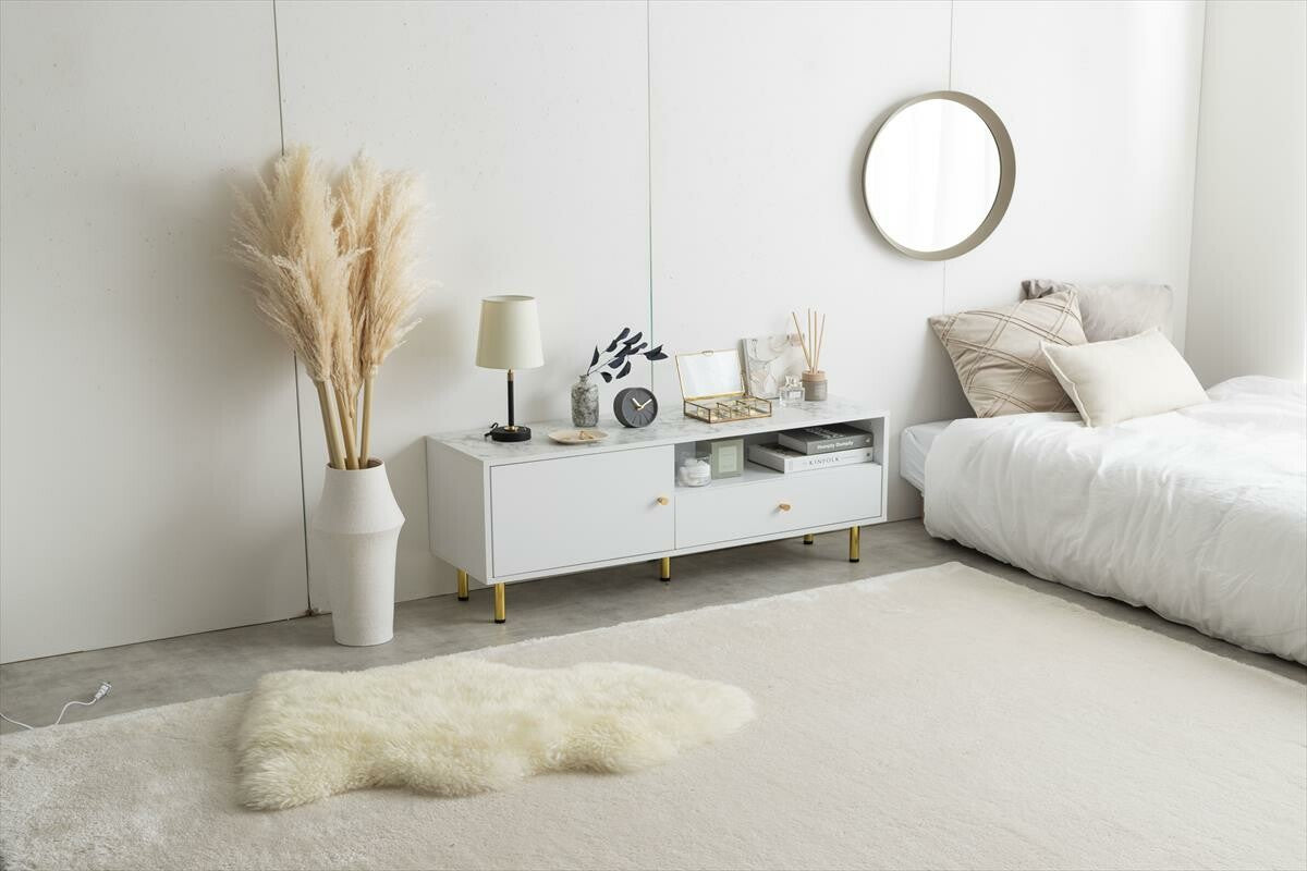 モダン大理石柄引き出し付きテレビボード – CAGUUU