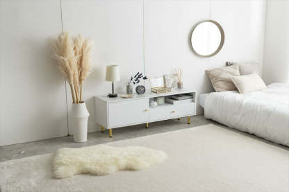 モダン大理石柄テレビボード | リビング引き締まる高級感と便利な多