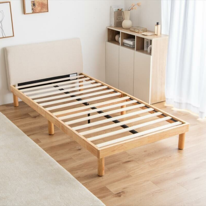 北欧ファブリックすのこベッド