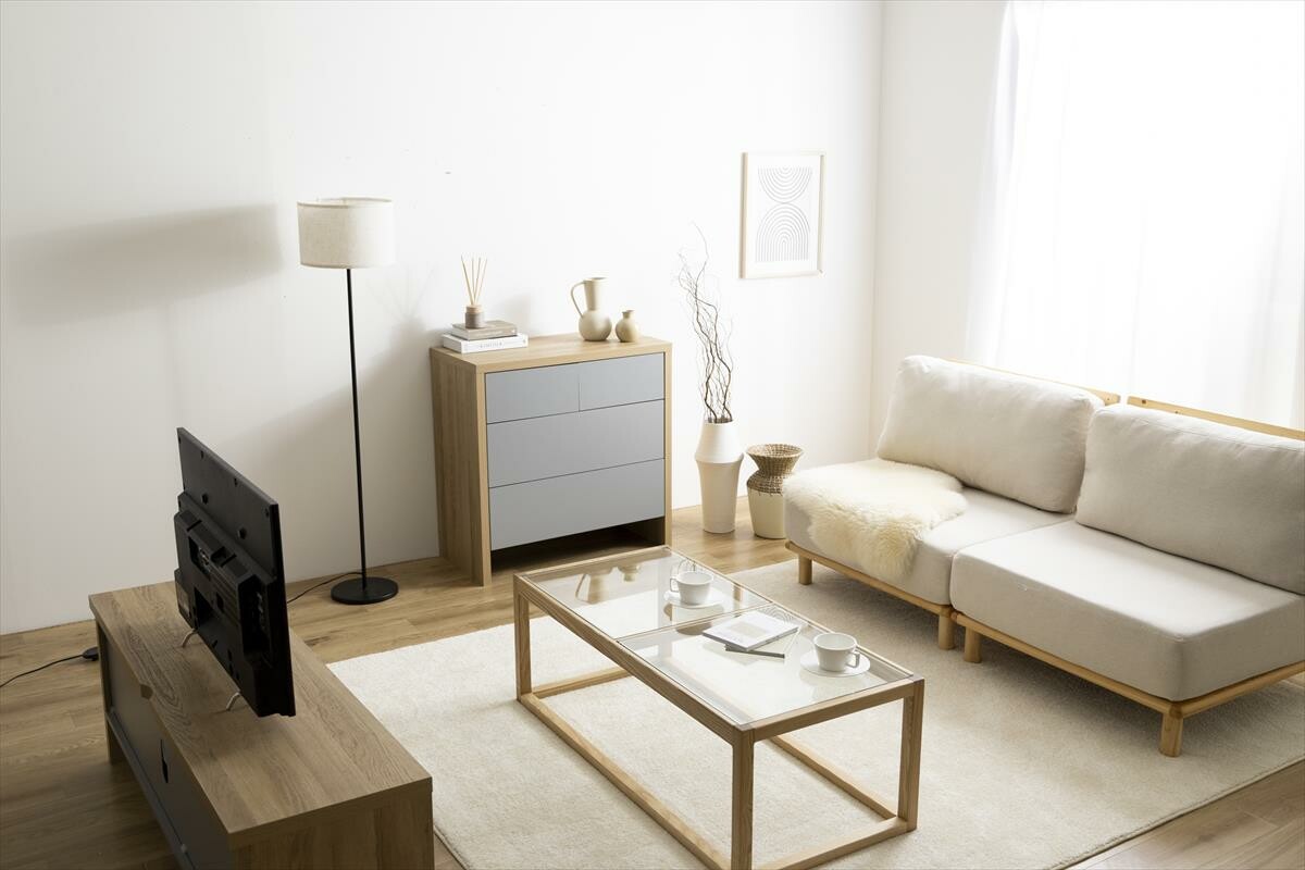 北欧モダンノイズレスデザインチェスト | 静音仕様で快適な収納体験