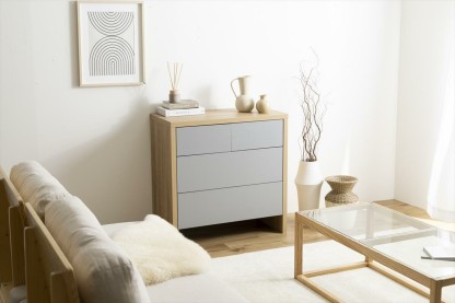 北欧モダンノイズレスデザインチェスト | 静音仕様で快適な収納体験