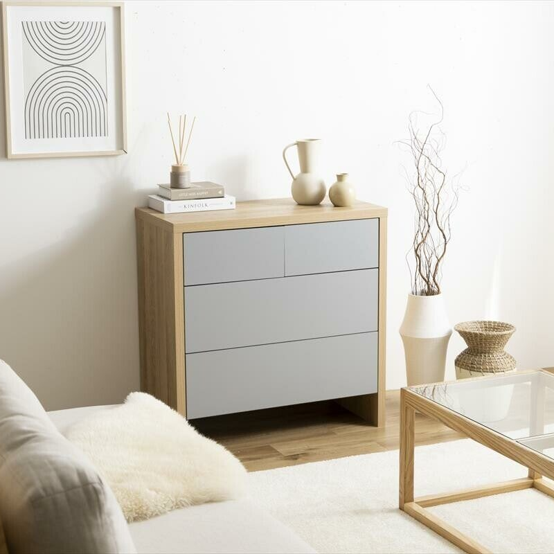 ヴィンテージ北欧風室内静音装飾用ダイニングバー掛け時計 オーセンティコZ 30x20cm サイドテーブル - サイドテーブルの通販