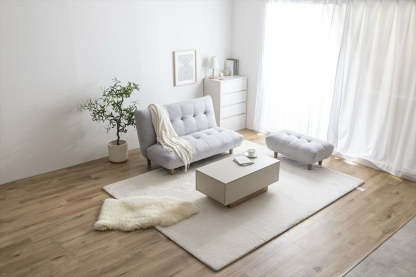 ベージュモダンソファ クッション付き　ダイワハウス ベージュモダンソファ クッション付き ダイワハウス