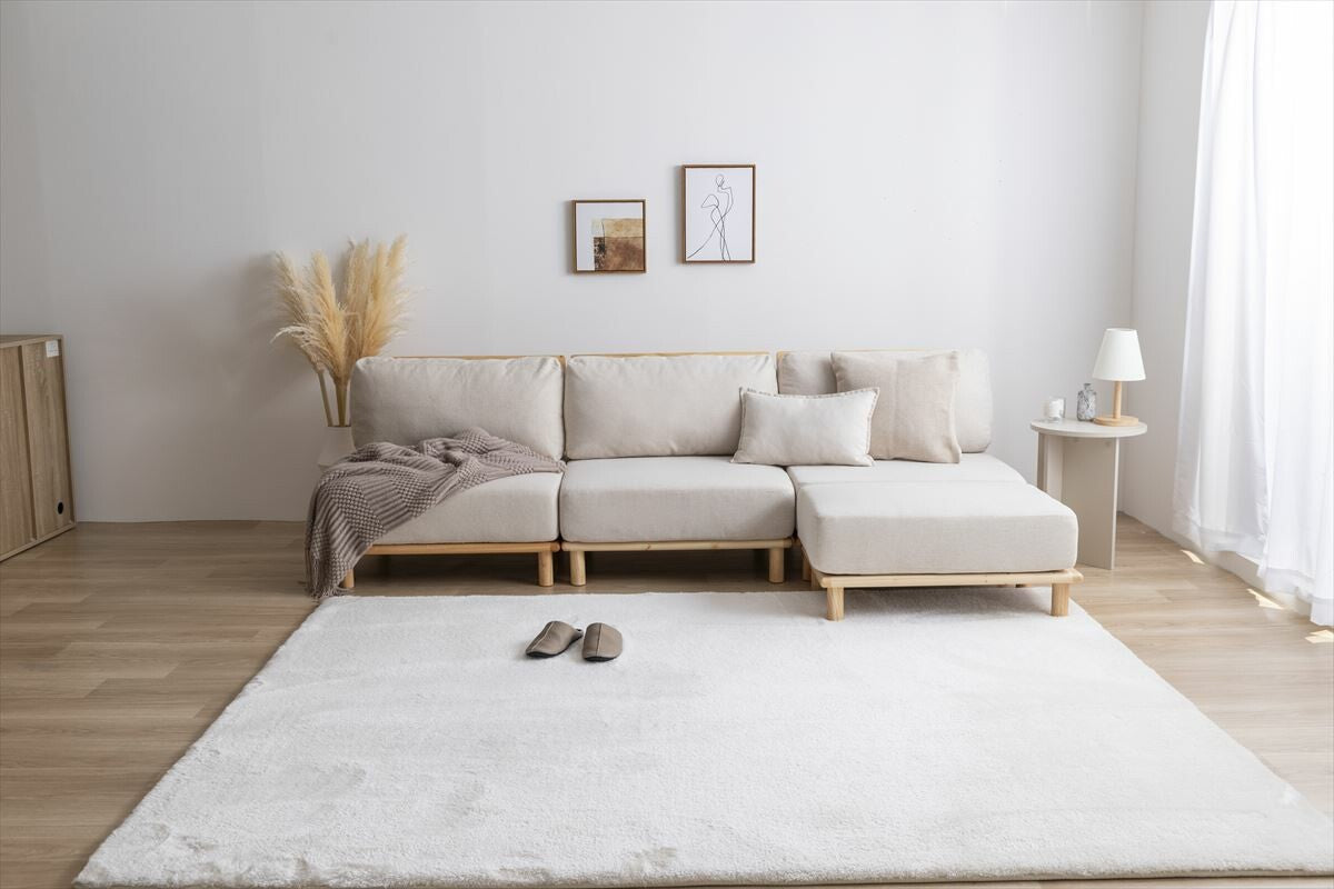 北欧風ファブリックローソファ4点セット – CAGUUU