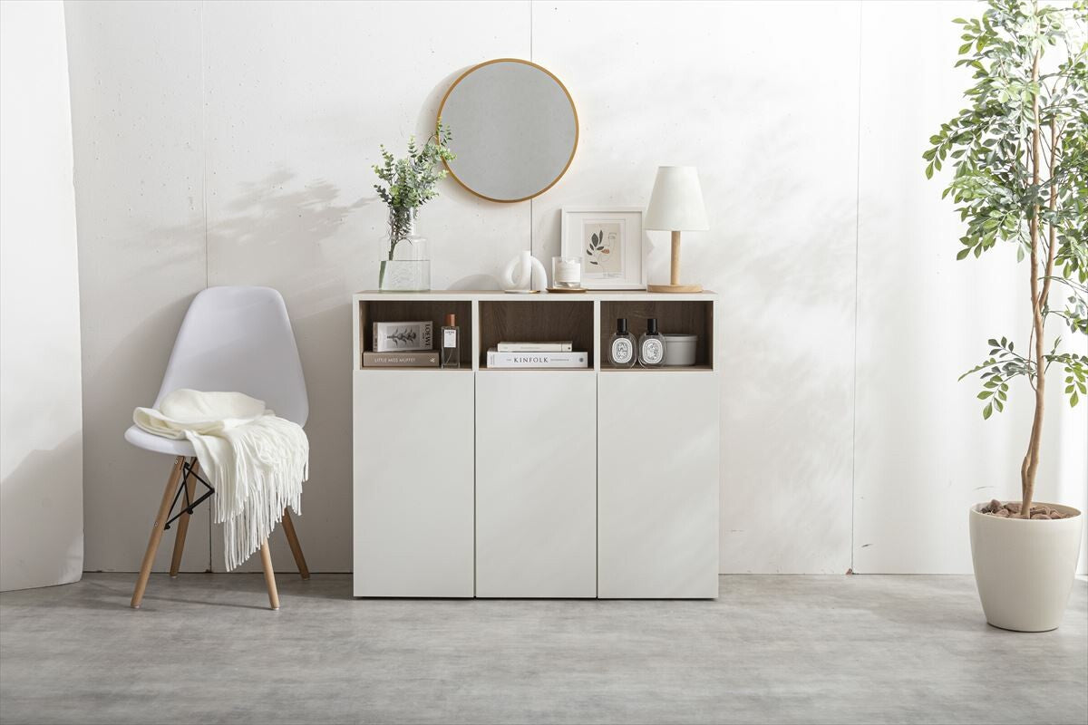 北欧風キャビネット　収納棚　インテリア　IKEA 楽天市場】キャビネット 木製 扉付き収納 カウンター下収納