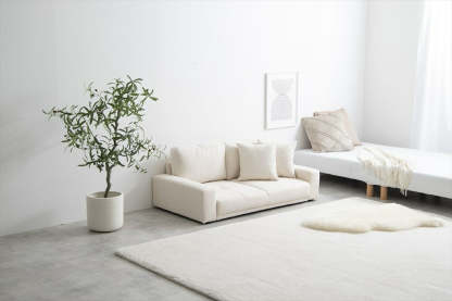 ベーシックデザイン2人掛けローソファ – CAGUUU