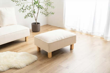シンプル2WAYオットマン | 置き方自由、座っても脚を乗せても