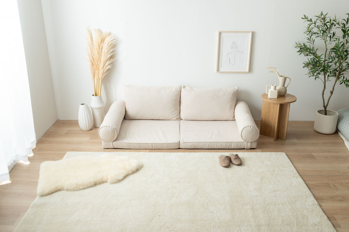 北欧風組み合わせ自由フロアーソファ | モジュール構造でリビングを