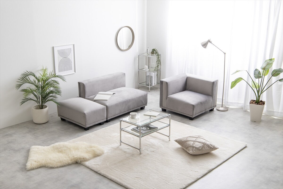 シンプルモダンファブリックコーナーソファ | 快適さとスタイルを兼ね