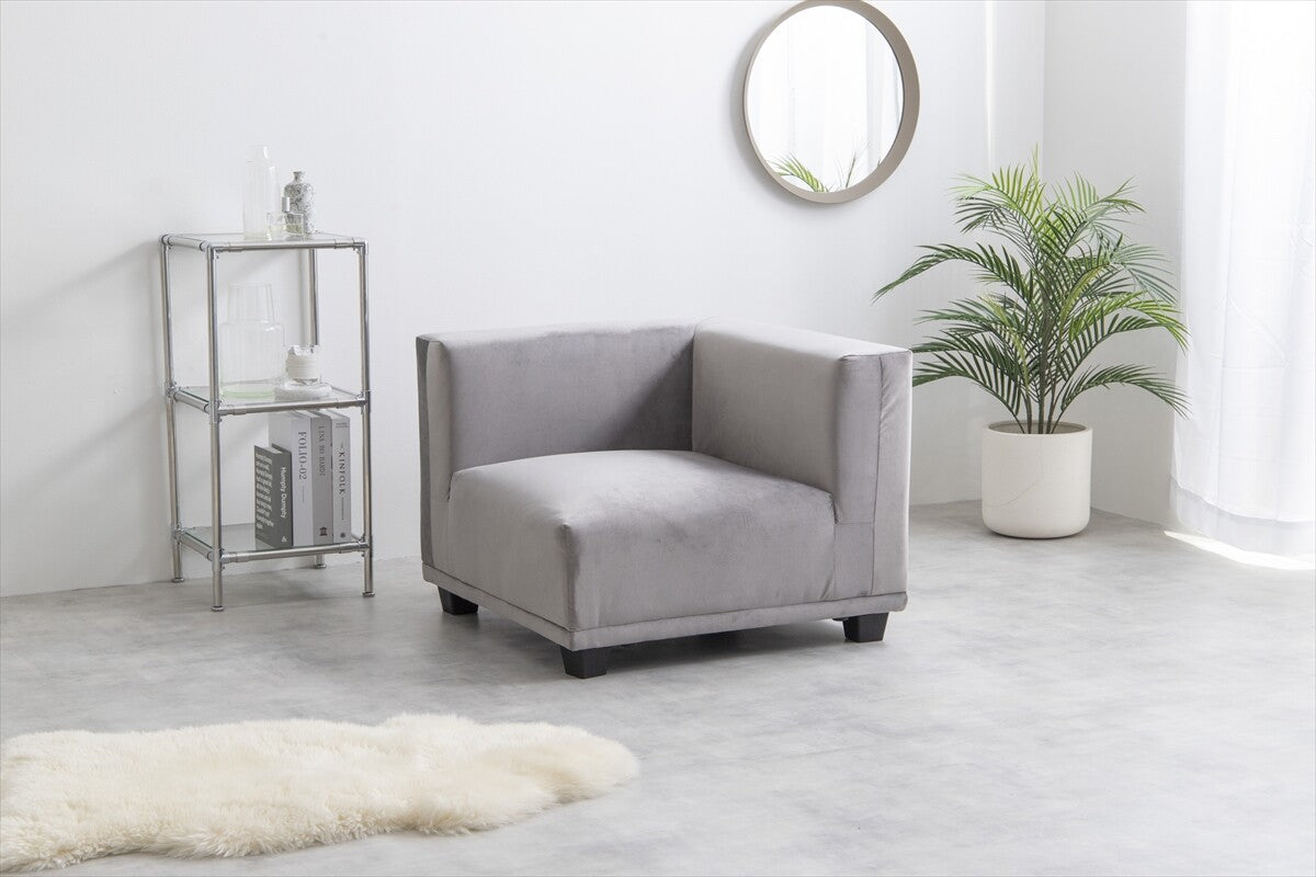 シンプルモダンファブリックコーナーソファ – CAGUUU