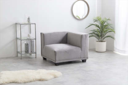 シンプルモダンファブリックコーナーソファ | 快適さとスタイルを兼ね