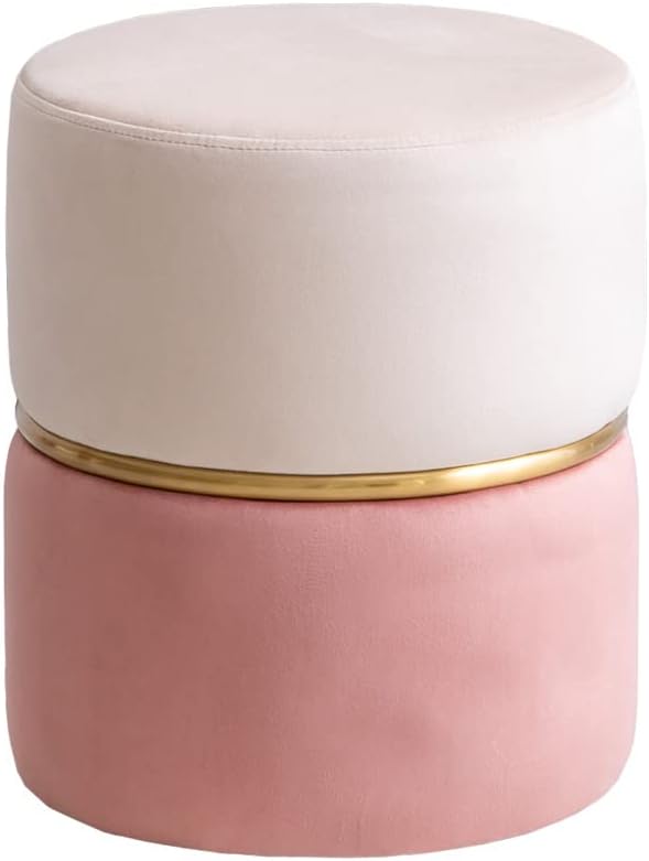 ラグジュアリーベロアバイカラースツール | 柔らかな触感に高級感を