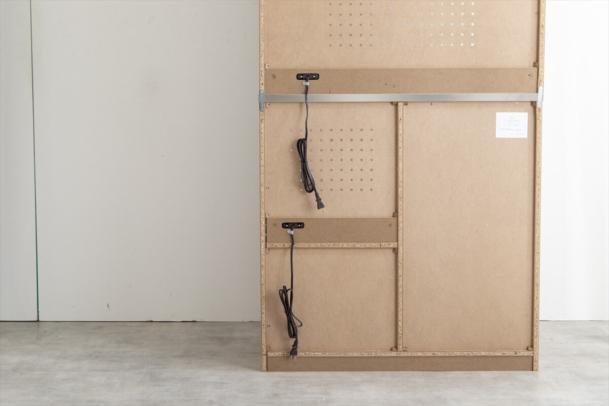 北欧モダン木製ステンレス天板食器棚 | 調理効率を高める大容量収納と