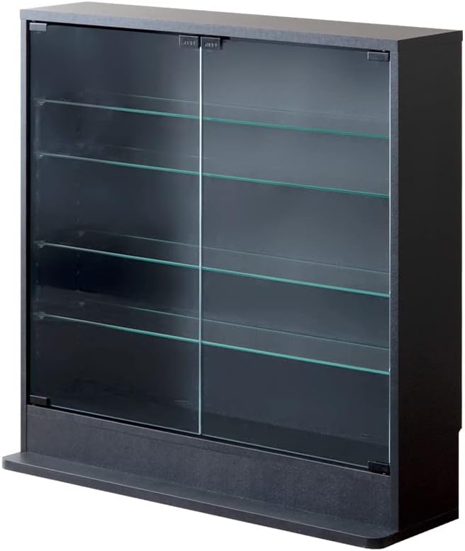 カメドラム　全面モールガラス　収納棚ガラスケース棚2段　レトロ古家具 カメドラム 全面モールガラス 収納棚ガラスケース棚2段 レトロ古