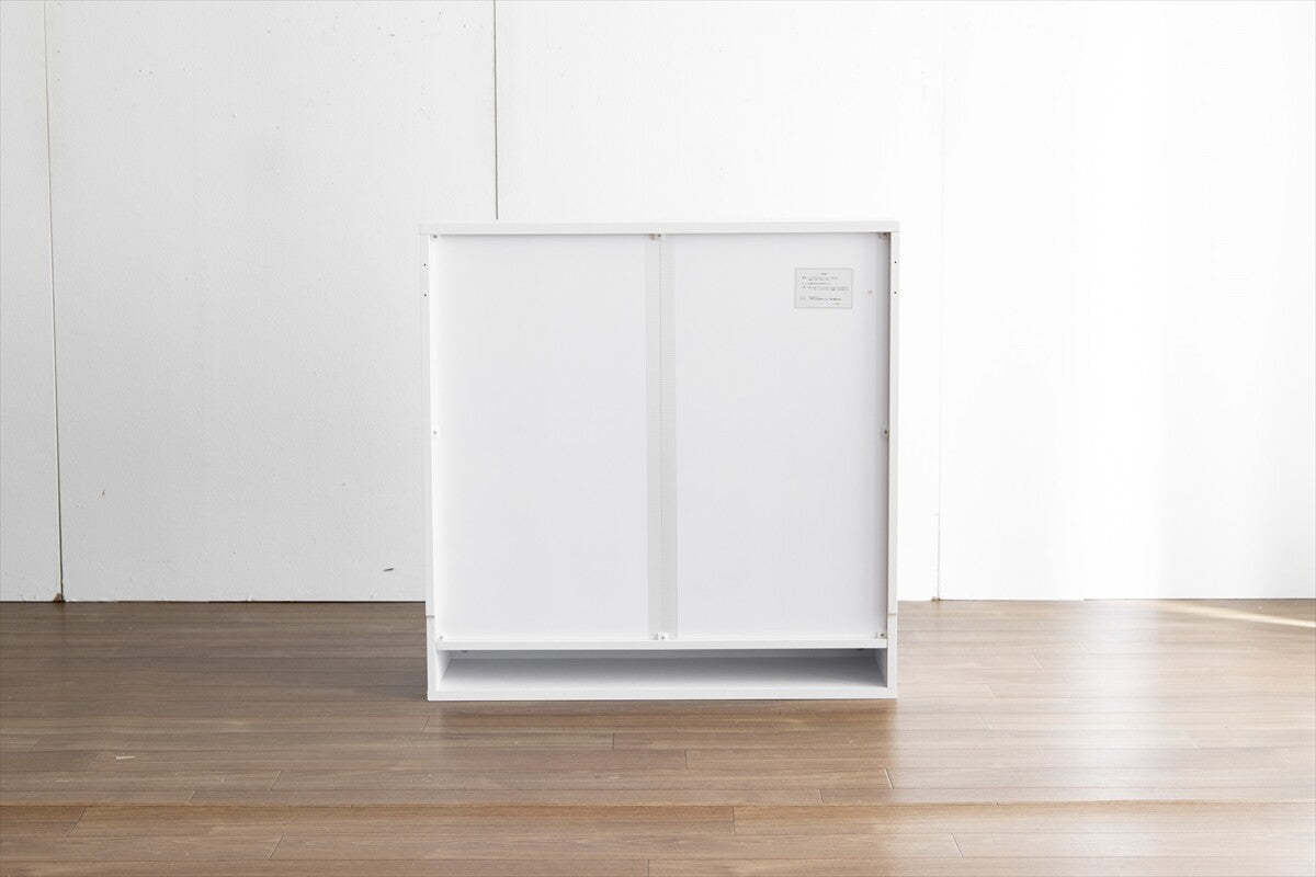 シンプル木製ガラス棚板ワイドタイプコレクションケース