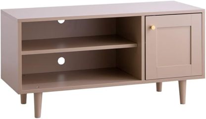 框デザイン木製テレビ台