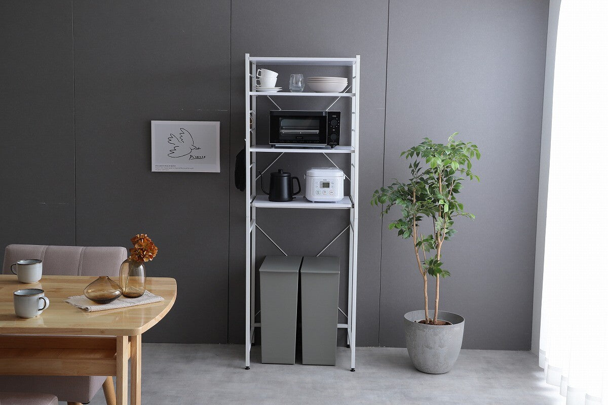 4段 ラック モダンデザインと耐久性を兼ね備えた多機能収納 4段 ラック モダンデザインと耐久性を兼ね備えた多機能収納 棚 幅