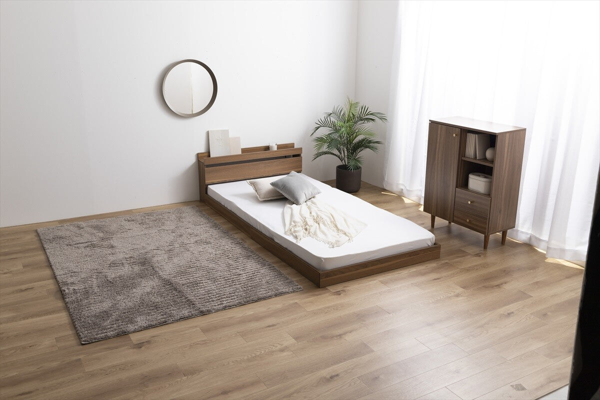 シンプルモダンフロアダブルベッド – CAGUUU