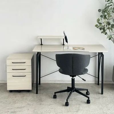 シンプルモダンスチール脚デザインワークデスク