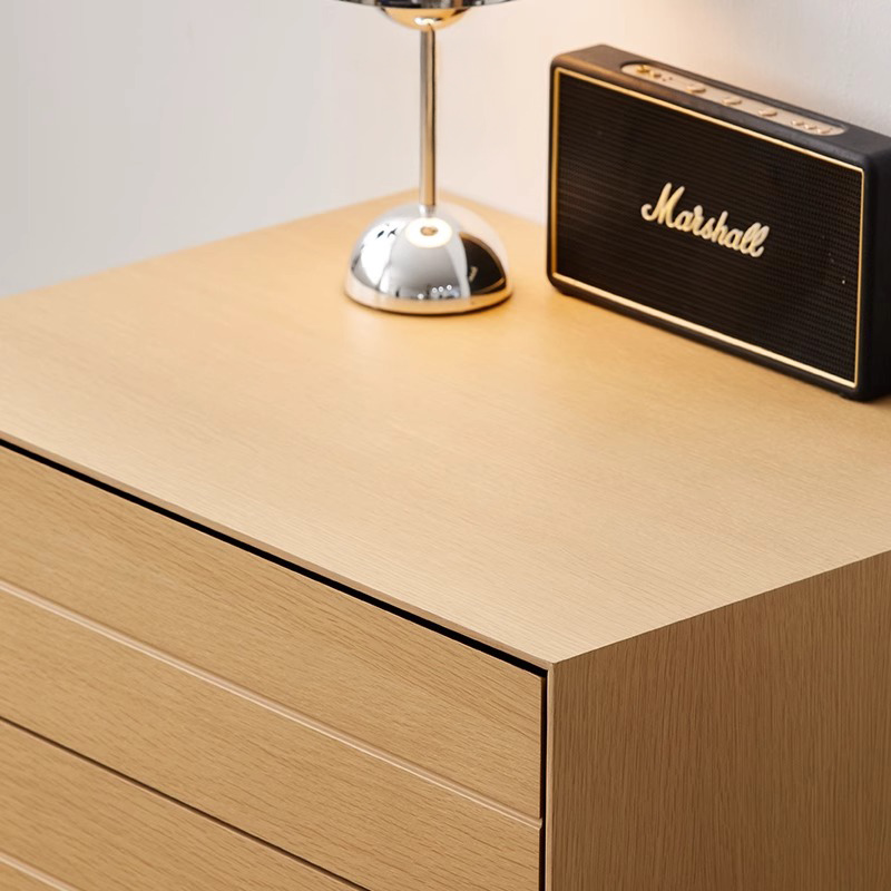 Woody Select天然木シンプル5段キャビネット