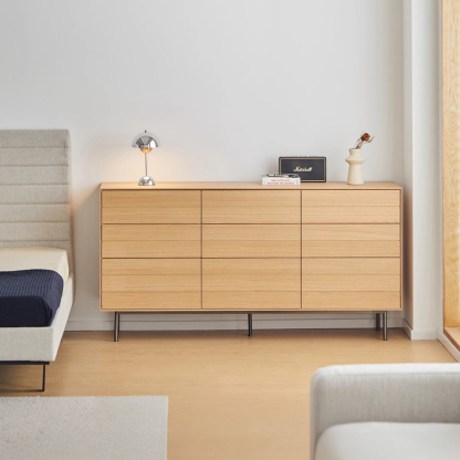 Woody Select木製多収納キャビネット | 天然木使用 耐久性と高級感を