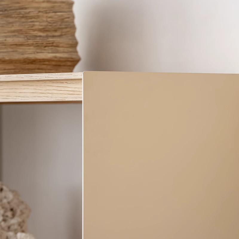 Woody Select天然木モダンブックシェルフ