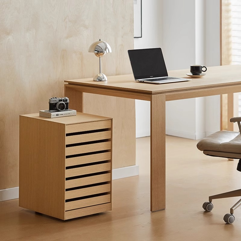 Woody Selectスリットデザインサイドチエスト | スムーズな木製レール