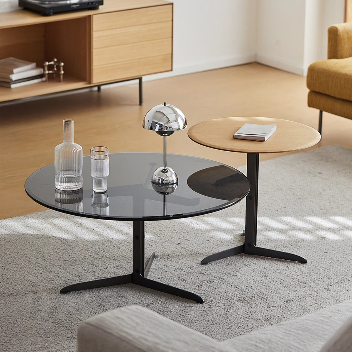 Woody Selectラウンドサイドテーブル