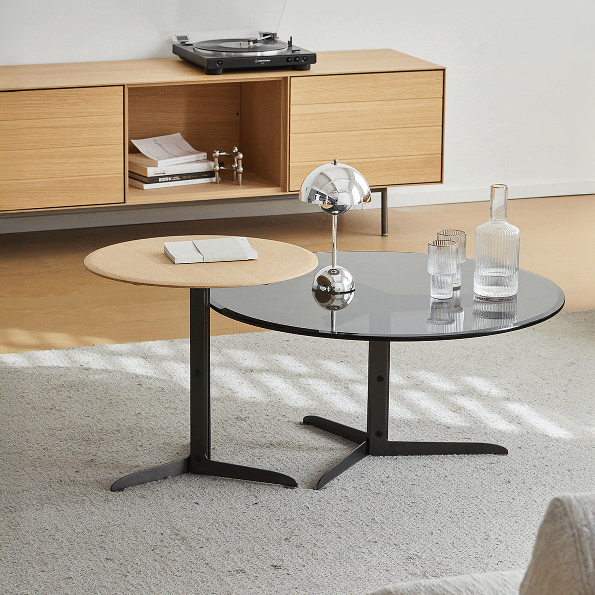 Woody Selectラウンドサイドテーブル