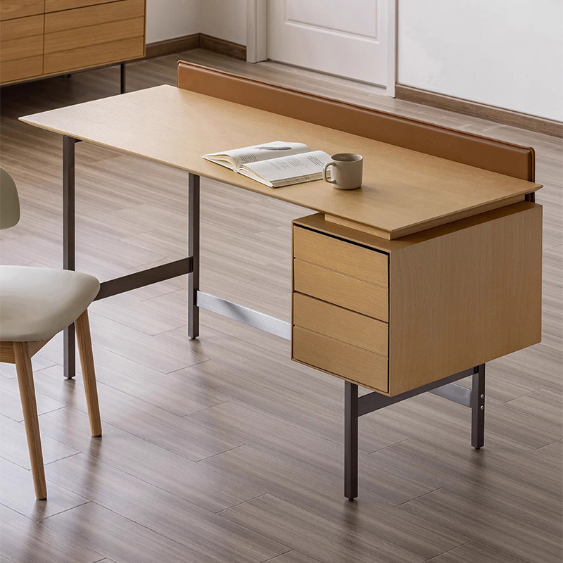 Woody Selectモダンナチュラルワークデスク | 天然木の温もり