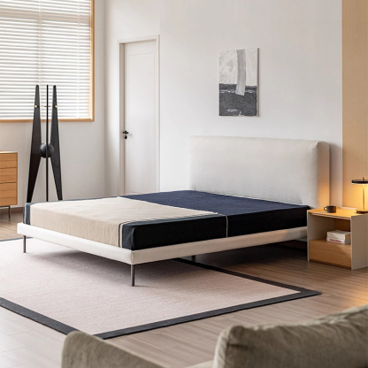 Woody Selectへッドボード付きフアプリックベッド