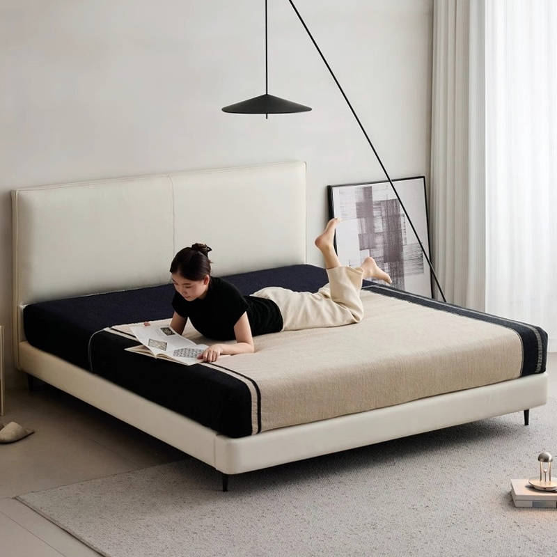 Woody Select本革ファブリックベッド