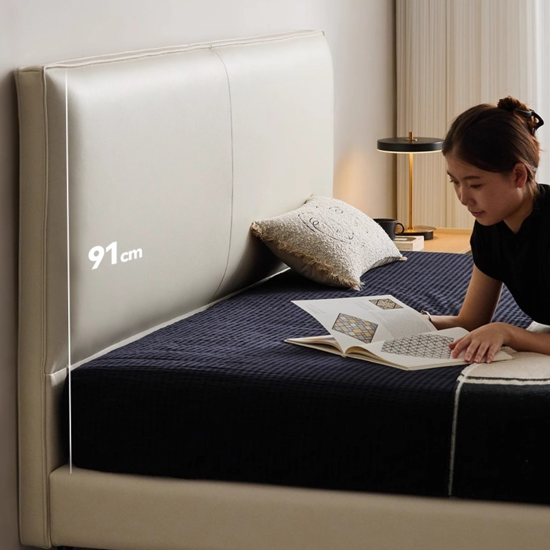 Woody Select本革ファブリックベッド