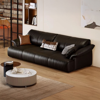 レザーファブリックワイドソファ | レイアウトを自由に変えて快適な