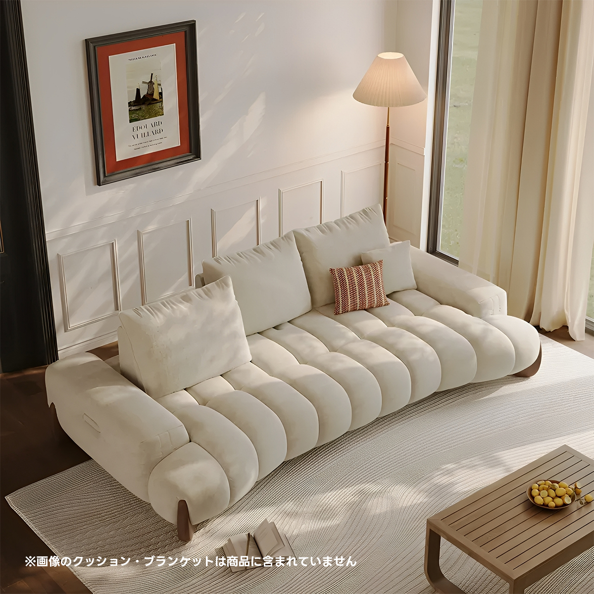 ◇Cassina◇　大型ダウンクッション　２個セット　ホワイト系 ◇Cassina◇ 大型ダウンクッション 2個セット ホワイト系 【公式通販】