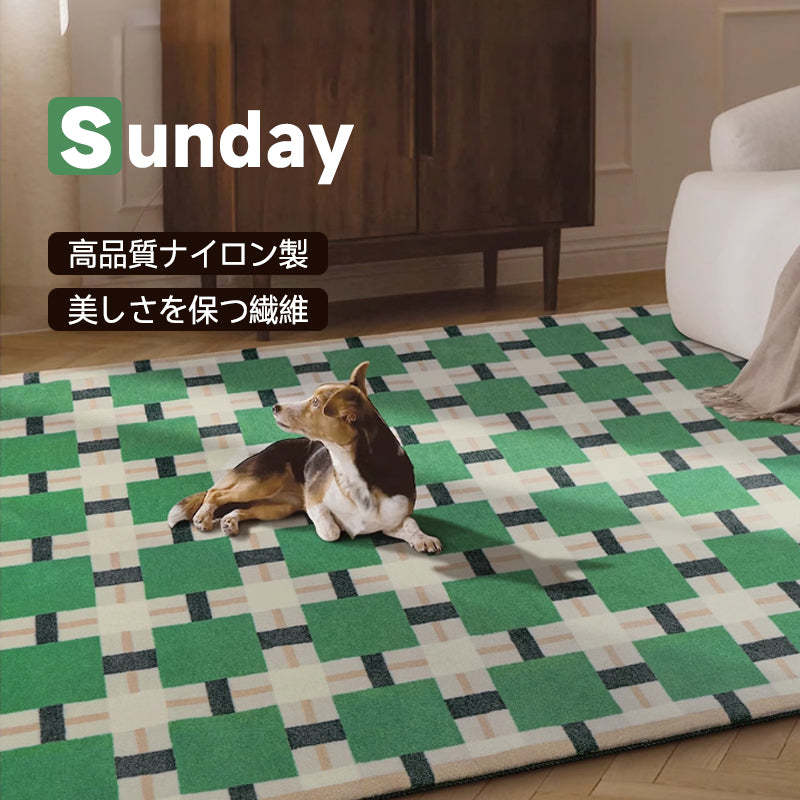 Square ふわふわ柔らかラグ